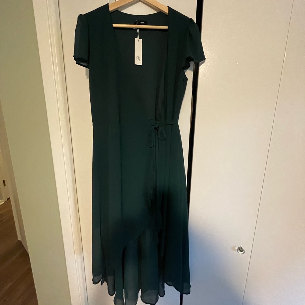 Baltic Born Emerald Bristol Mid Wrap Dress